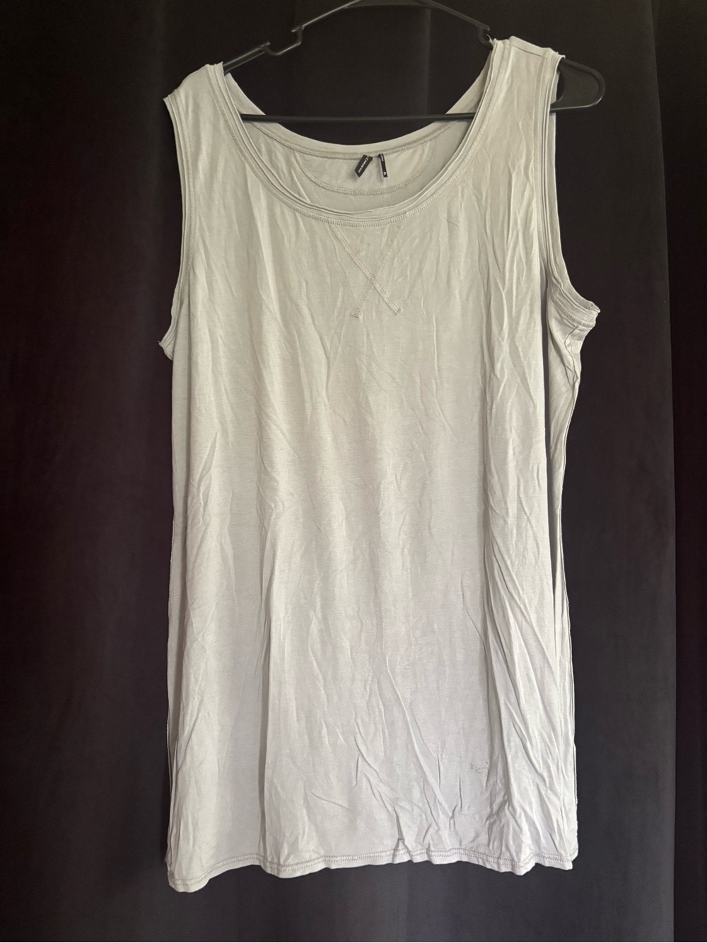 Stella Carakasi Light Gray Scoop Neck Tank